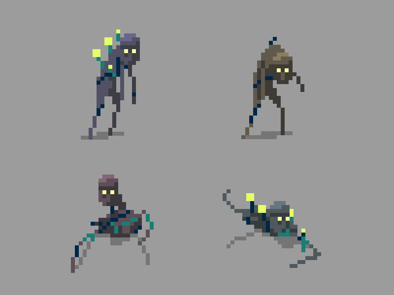 Atollers 8 bit animation art game assets gamedev gif pixel pixel art pixelart pixels resolutiion video game zombie zombies