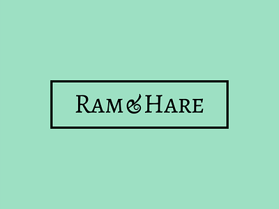 Ram & Hare branding identity logo logo design