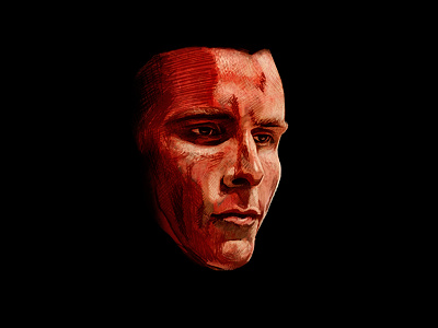 Patrick Bateman american psycho art digital illustration painting patrick bateman photoshop portrait