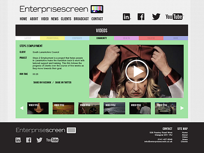 Enterprise Screen button design icon interface navigation site typography ui web web design website