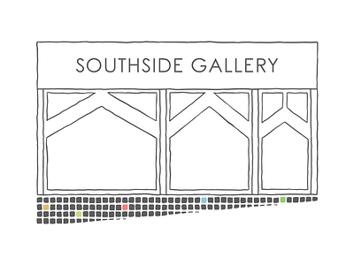 Southside Gallery Logo (2) branding color colour identity illustrator logo