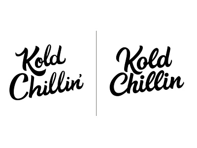 Kold chillin logo reworked design graphicdesign handlettering lettering logo logotype script scriptlogo typedesign