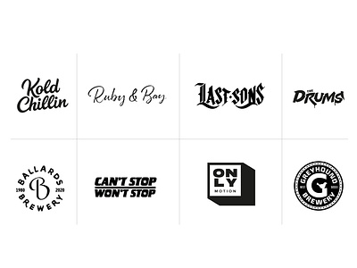 Selected logos calligraphy custom logo design freelancer graphicdesign hand drawn hand drawn logo handlettering lettering logo logodesign