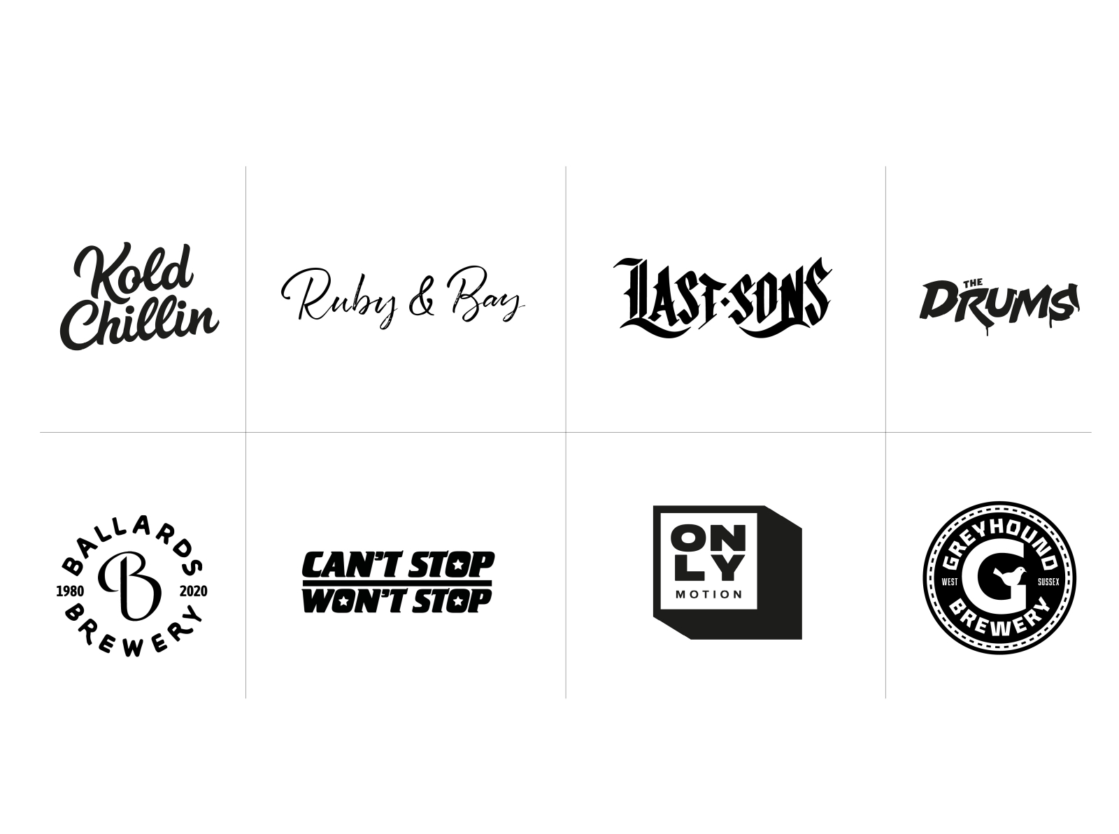 Selected logos by Paul Atchison on Dribbble