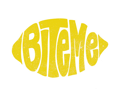 Bite me custom logo design graphicdesign hand drawn hand drawn logo handlettering lettering