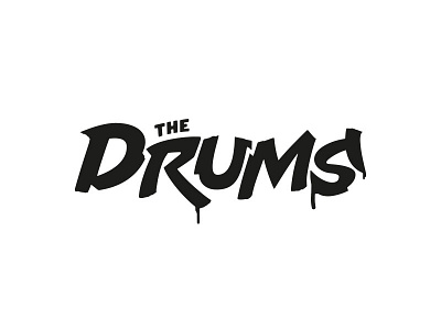 Drums Logo custom logo design drums jungle lettering logo