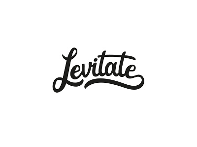 Levitate Logo custom logo design freelancer graphic hand drawn logo