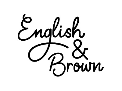 English and Brown Property Development customlogo design hand drawn logo logo