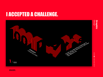 Graphic Design Experoment 100daychallenge black design graphic design perspective red