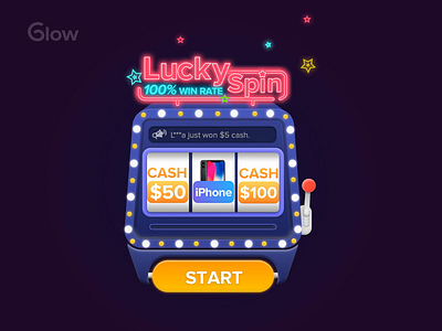 Lucky spin animation lotto spin