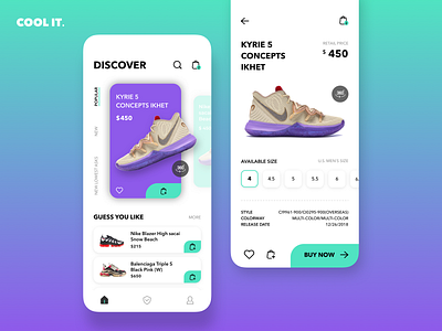 Cool It. APP - 3D Shopping 3d 3d animation app cool cool design design mobile mobile app mobile ui nike preview product design shoes shopping ui