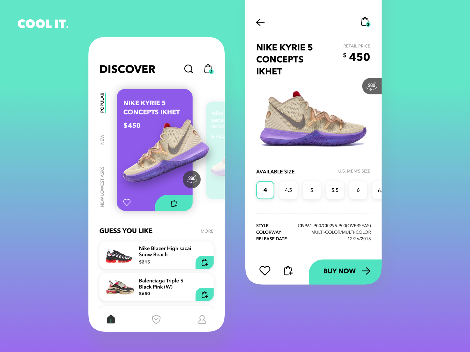 Cool It. APP - 3D Shopping by Miki on Dribbble