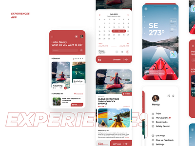 Travel - Experiences App - 3 app ar choose design experiences preview travel travel app traveling ui