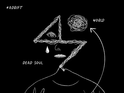 Dead Soul in a Mad World adobe art black creative design graphic design illustration illustrator