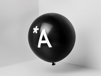 *Absence exhibition identity balloon exhibition graphic design identity minimal