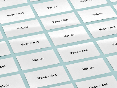 Vol. 04 & Vesc » Art Cards card design exhibition minimal print typography