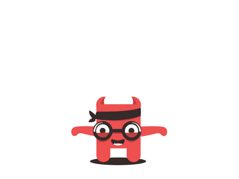 Monster after effects animation character cute design illustration jump monster