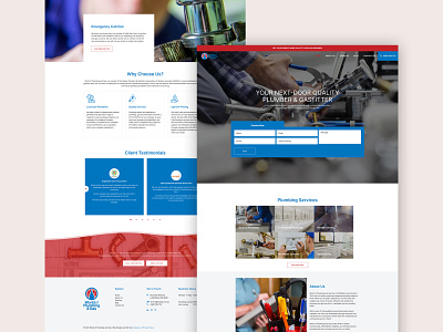 Plumbing Website Design design responsive ui ux web design website