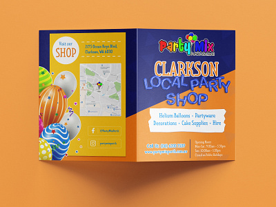 Party Shop Brochure Design brochure brochure design brochure layout brochure mockup design illustration