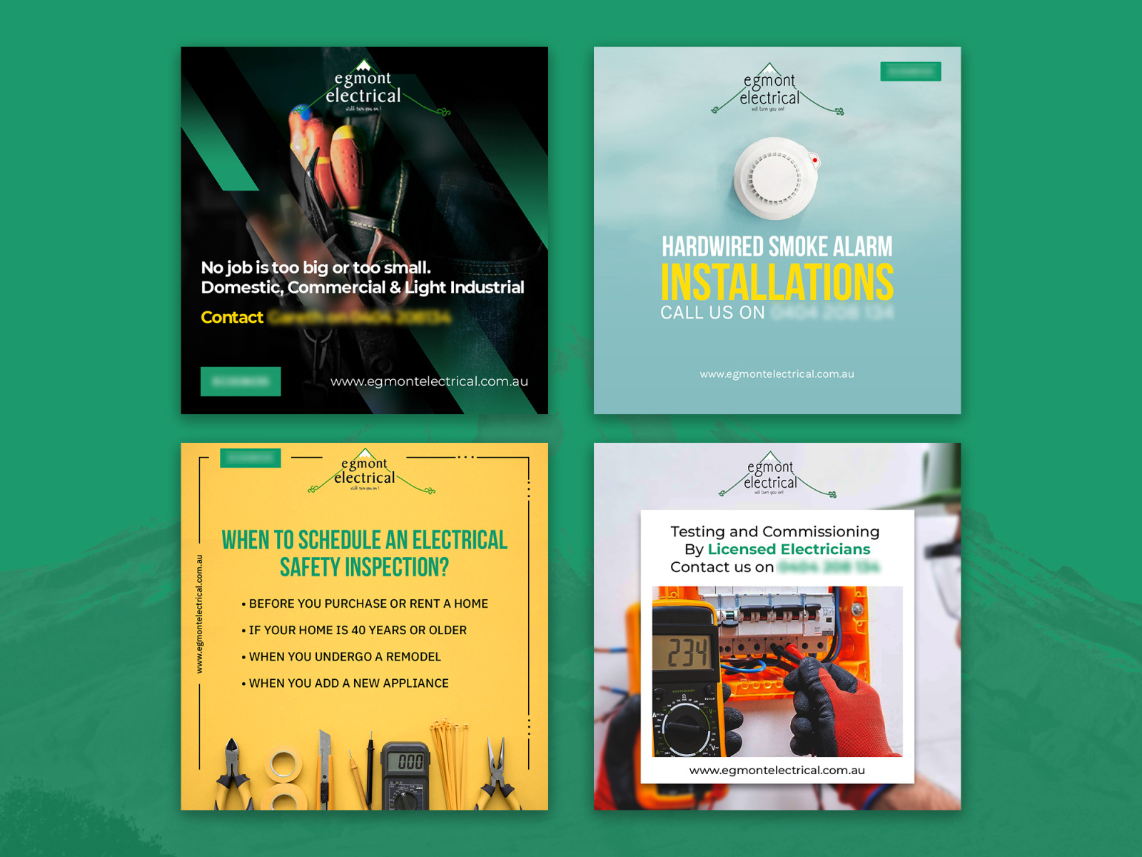 Egmont Electrical Social Media Posts by Aldren Taruc on Dribbble