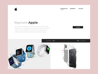 Apple Keynote apple design landing minimal valentin semes web webdesign webpage website white