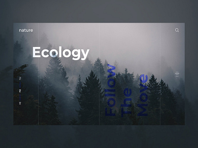 Nature design ecology landing minimal nature valentin semes web webdesign webpage