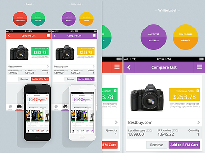 comPare Case Study (2013 May) app case study clean e commerc flat ios mock up portfolio simple ui ux web design