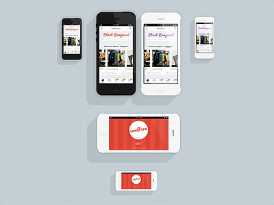 iPhone5 Flat Presentation app case study clean illustration ios iphone5 layout mockup white