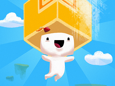 Fez art cloud fanart fez game