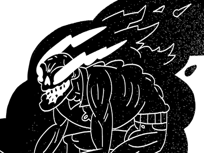 Ghost Rider art bike fanart fire ghostrider illustration marvel skull