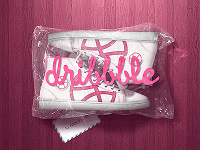 Dribbbler blackmilk dribbble illustration invite sneakers