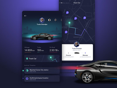 Track Car App app car caresharing control figma ios itmagination lyft mobility ridesharing share software track traficar uber