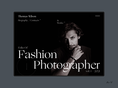 Fashion Photographer – Folio /002 design digital fashion grid minimal product typography ui ux web