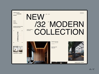 Carlyn & Company Interiors Design /004 clean design digital furniture grid grids inspiration interiors layout minimal typography ui ux web