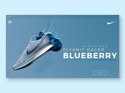 Daily UI 003: Landing Page 003 daily flyknit landing nike page site ui web