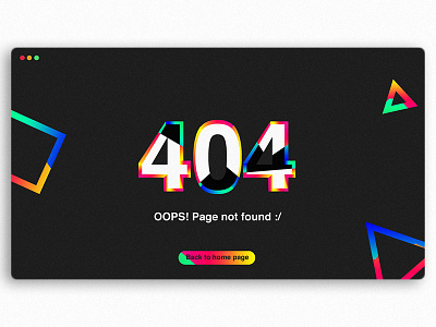 Daily UI 008: 404 page 008 404 challenge daily error page site ui web