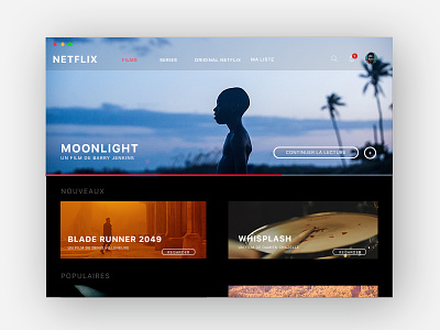 Netflix macOS concept design hugo interface macos moonlight netflix ollivier os ui ux video web