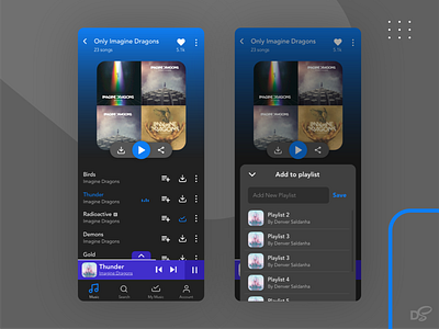 Hungama Music App Playlist Page Re-design best designers debut design flat hungama music app ui uidesign uiux ux web xd