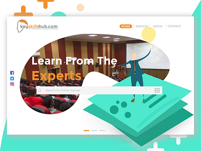 Landing Page | KeySkillsHub best best designers branding debut design dribbble flat landing page typography ui ui design uidesign uiux ux ux design vector web website website concept