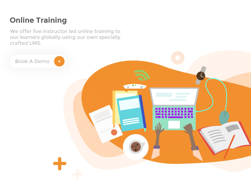 Online Training Illustration by Denver Saldanha on Dribbble