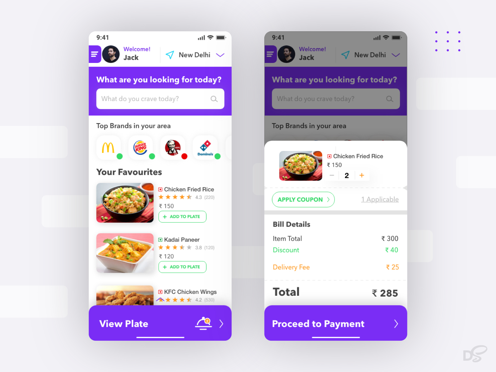 Dribbble Food Delivery App Dribbble By Denver Saldanha