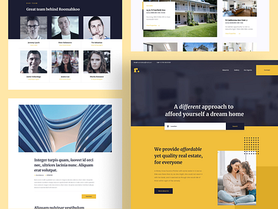 Roomah - Real Estate Agent Elementor Template agent architect business constuction corporate elementor factory figma industry landing page landingpage real estate realtor startup technology template ui web design website wordpress