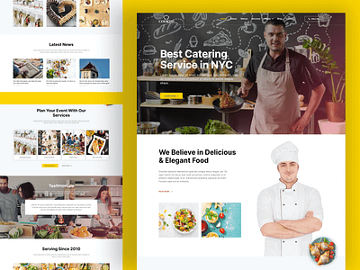 Cooked - Catering & Restaurant Website Template