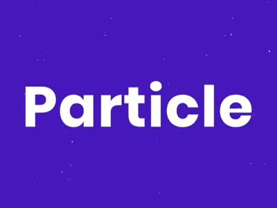 Particle fever after design effects graphic motion particles purple snow test white