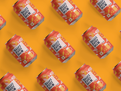 Grapefruit IPA beer can drink illustration packaging