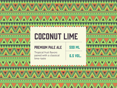 Coconut Lime Pale Ale aztec beer beercan beverage can coconut design drink label labeldesign lime packaging