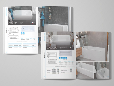 Bathroom brochure branding brochure catalog indesign print