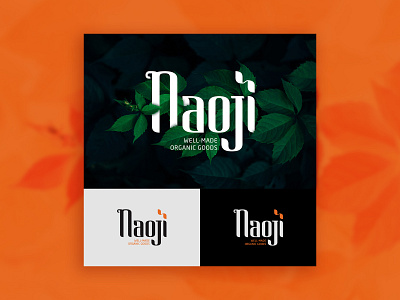 Naoji - Organic Food branding food and drink food app foodie logo logotype nature logo typography