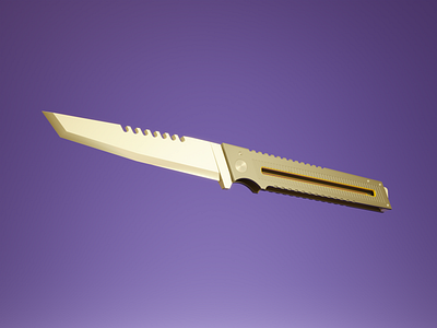 Lock Knife 3d 3d art blender cyberpunk game game art game asset illustration knife weapon