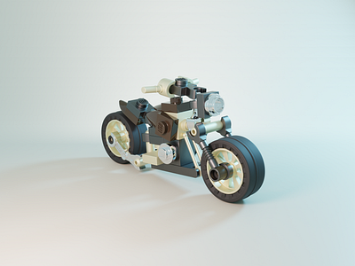 LEGO® Motorcycle 3d 3d art blender blender3d illustration lego motorbike motorcycle